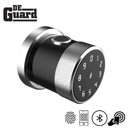 Deguard Fingerprint Knob w/ Bluetooth, Car & Code DFEK-BL